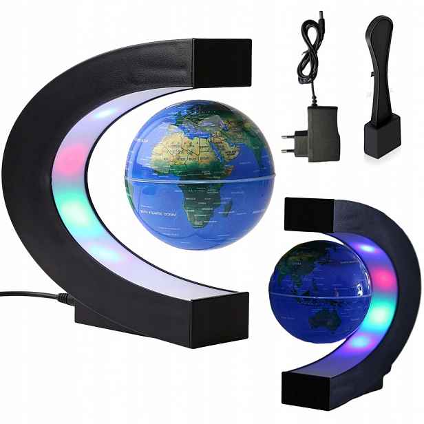 Levitující Magnetický Globus Interaktivní Globus Podsvícený 6LED