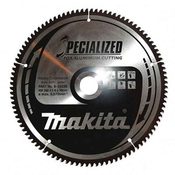 Makita B-33336 pilový kotouč 260mm*2,3mm*30mm 100Z na hliník (old=B-09662)