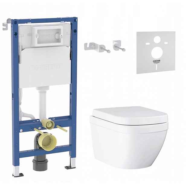 Podomítkový Wc set s podstavcem Wc mísa Grohe Euro Ceramic 7v1