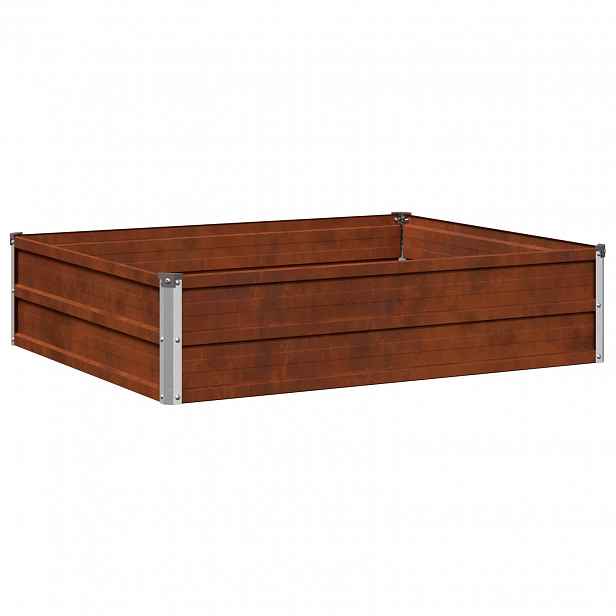 vidaXL Vyvýšený zahradní záhon Rezavá 100 x 80 x 24 cm corton