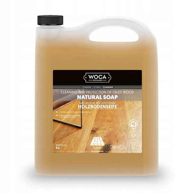 Woca Soap Natural 5L Mýdlo na olejované podlahy a voskované desky