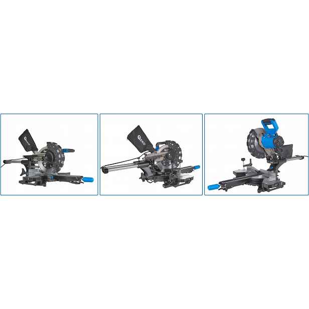 Pokosová Pila Pila Geko 2000 W 255 MM Laser Na Dřevo S Posuvem