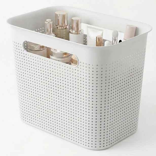 Rotho Úložný box s madly BRISEN 7l, 26x18x21cm, bílý
