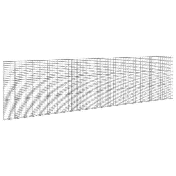 vidaXL Gabion s drátem 3,5 mm a síťkou 5x10 cm 600x10x150 cm