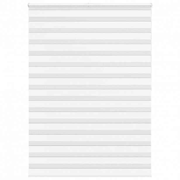 vidaXL Zebra roleta bílá 165x200 cm šířka látky 160,9 cm polyester