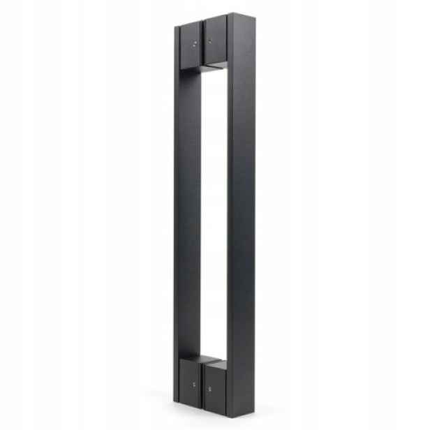 Držák H=493 mm Antaba Oboustranný Černý Dveře Držák Kov Jednoduchý Loft