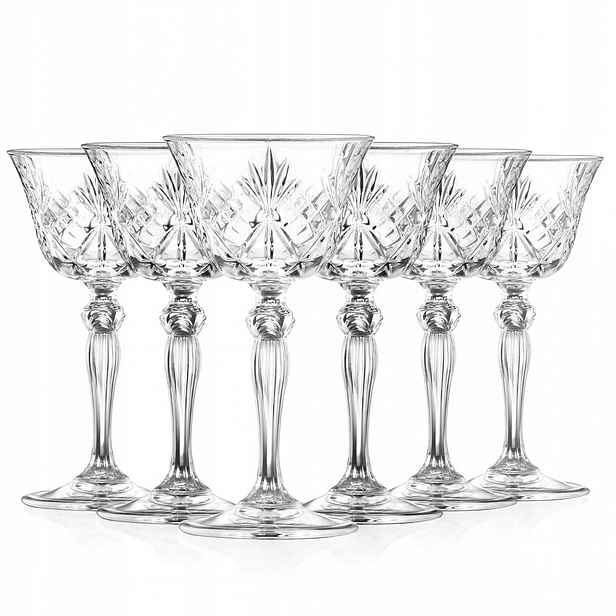 Křišťálové skleničky na martini koktejly Rcr Melodia Coupette 160 Ml 6 Ks
