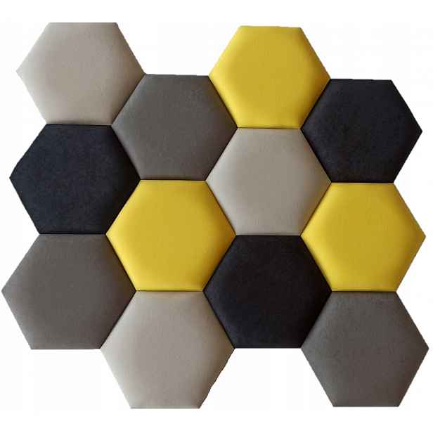 Medová Plástev čalouněný Hexagon Soft