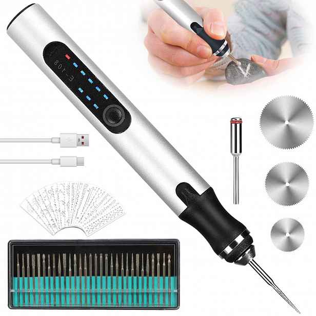 Mini Elektrické Gravírovací Zařízení Gravírovací Propiska 3-RYCHLOSTNÍ