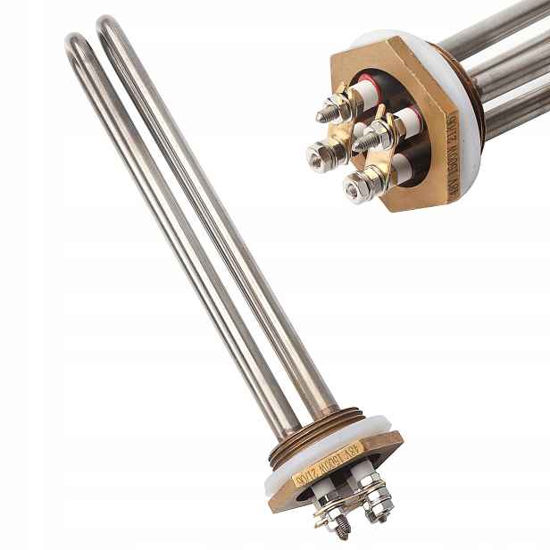 Ohřívač Bojleru DC 48V 1500W 1,25" Bsp 245X55X55 MM, Nerez