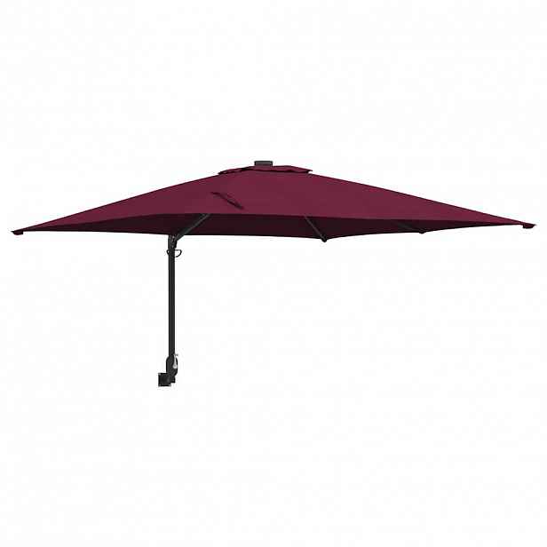 vidaXL Zahradní slunečník Bordeaux červená 248,5 x 247,5 x 160 cm