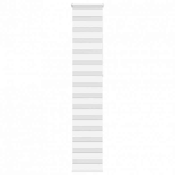 vidaXL Zebra roleta bílá 40x230 cm šířka látky 35,9 cm polyester