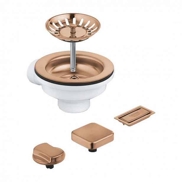 Grohe - Odtoková souprava pro dřez, kartáčovaný Warm Sunset 40996DL0