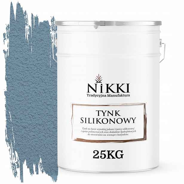 Silikonová Omítka Fasádní Modrá F126 25KG Struktura Beránek Zrno 1.0mm