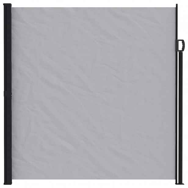 vidaXL Výsuvná boční markýza Obdélníkový 200 x 500 cm Polyester Šedá