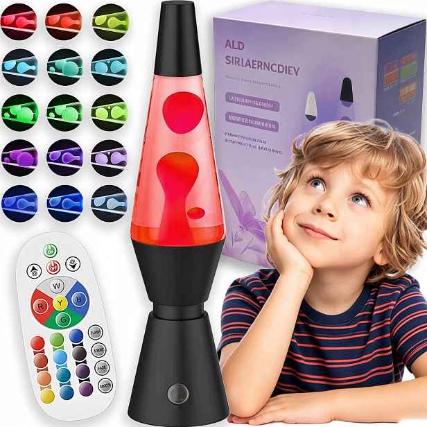 Dekorativní Stolní Lampa Noční Lava Rgb Stolní Lampa 17 Barev 4 Režimy