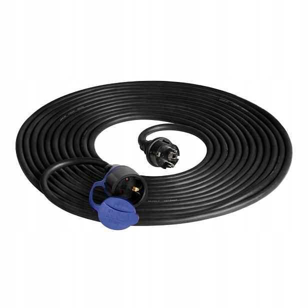 Prodlužovací Kabel IP44, 1x2P+Z 20 m, gumový, 3x1,5 mm² schuko