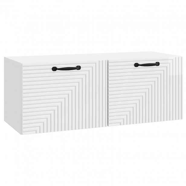 vidaXL Nástěnná TV skříň Bílá s vysokým leskem 78,5 x 31 x 30 cm