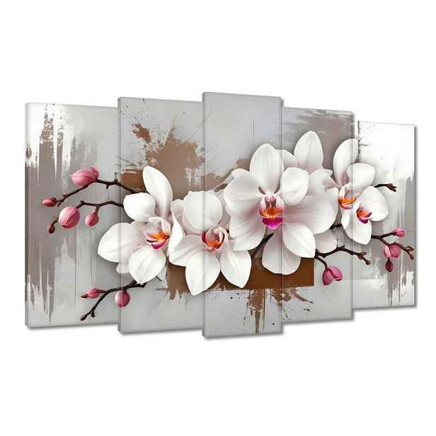 Obrazy 100x60 Bílá orchidej