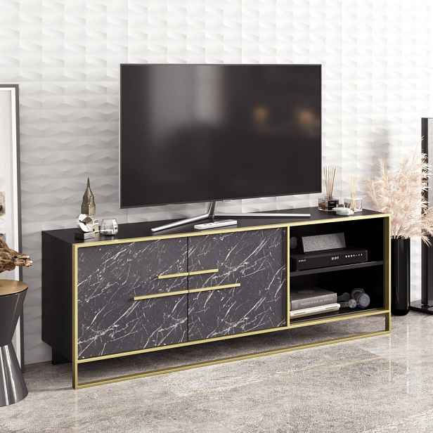 TV stolek Polka - Black