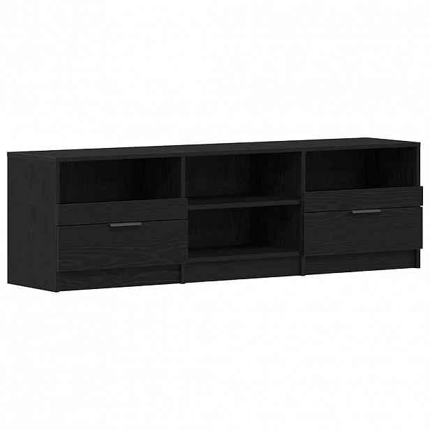 vidaXL Televizní skříň 150 x 33,5 x 45 cm Černý dub Kompozitní dřevo