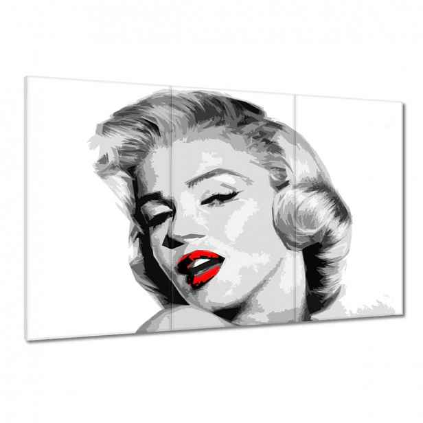 Obrazy 120x80 Marilyn červené rty