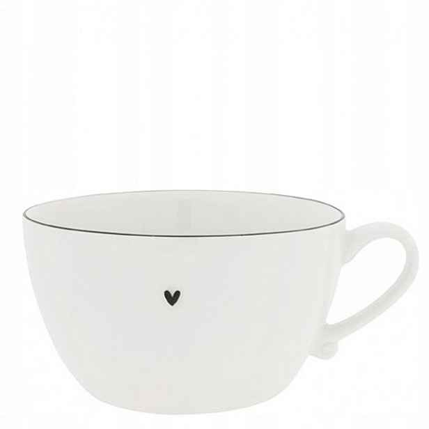 Miska na polévku White/Heart Black Bastion Collections