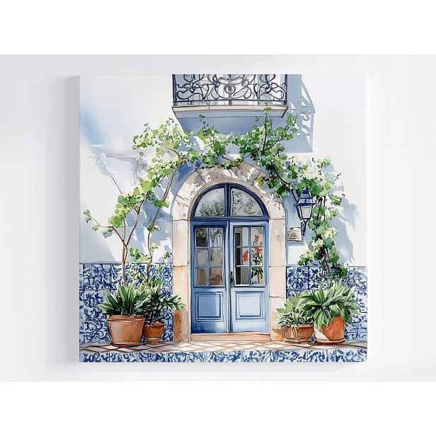 Obraz Na Plátně Canvas Architektura Dveře Azulejos Keramika 50x50