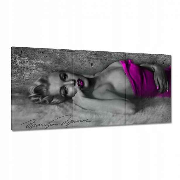 Obrazy 120x60 Růžová Marilyn Monroe
