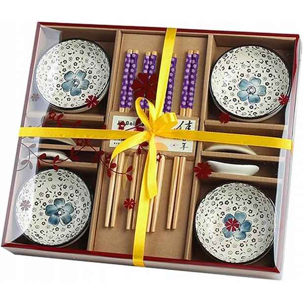 Sada na sushi asijské kuchyně pro 4 osoby, keramická, zabalená v dárek