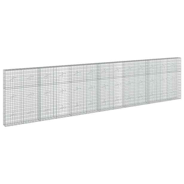 vidaXL Gabion s drátem 3,5 mm a síťkou 5x10 cm 650x20x150 cm