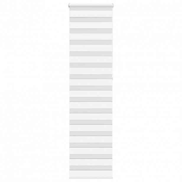 vidaXL Zebra roleta bílá 55x230 cm šířka látky 50,9 cm polyester