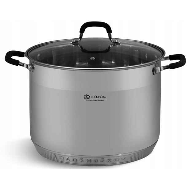 Vysoký Hrnec Ocelový Kotlík Na Vývar 28 CM 13,5 L Edenberg
