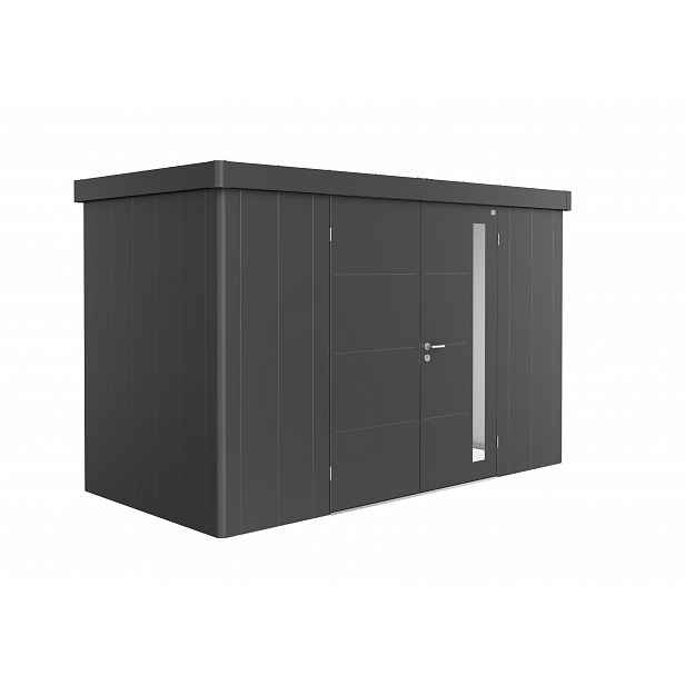 Zahradní domek NEO 1D, tmavě šedá, dvoukřídlé dveře BH86044