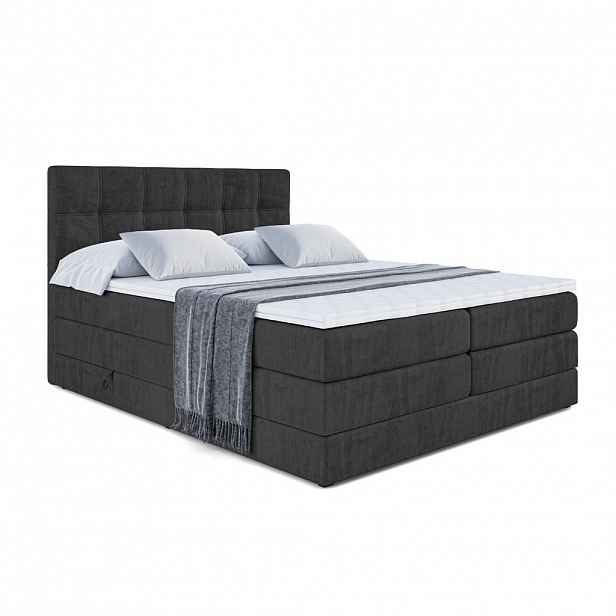 ALTDECOR POSTEL boxspring MARCE KING – 180x200 – H3/H4 – černá