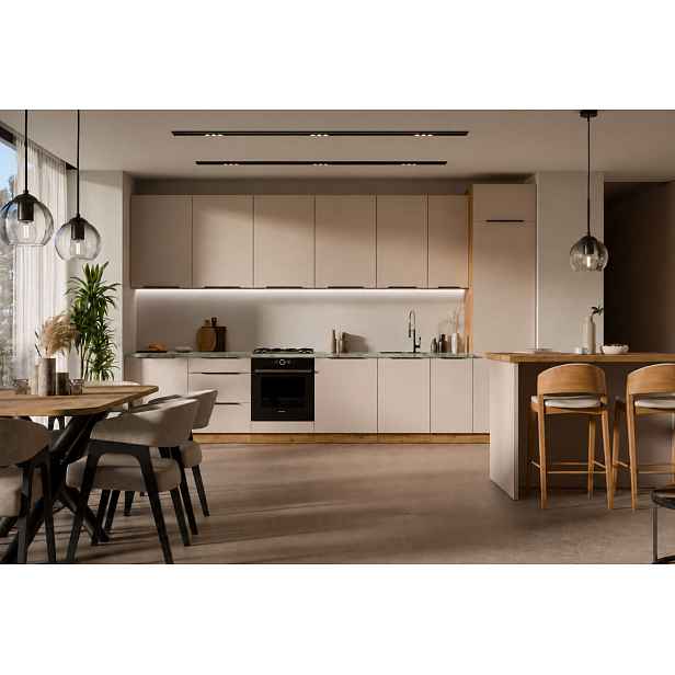 ArtLemp Kuchyňská linka ELOSA | dub artisan/cashmere 390 cm Provedení: bez pracovní desky