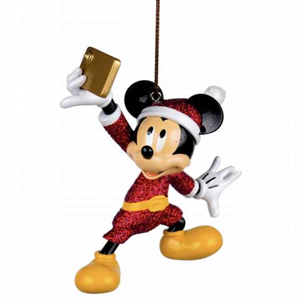 Disney Vánoční ozdoba Mickey s foťákem