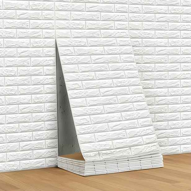 TEMU 1 ks 50*1000 cm Nárazuvzdorná XPE pěnová nálepka na zeď | 3D samolepicí tapeta o tloušťce 3 mm | pro dekoraci domácích stěn | pro renovaci