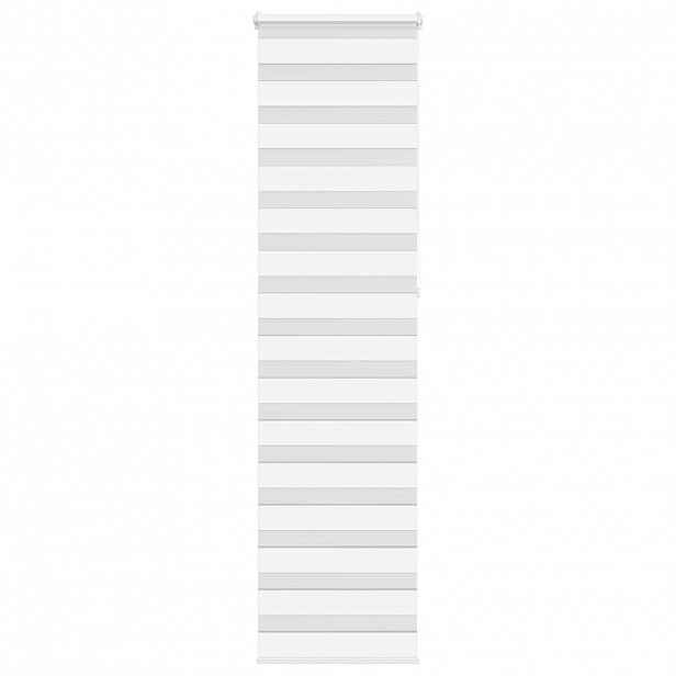 vidaXL Zebra roleta bílá 60x230 cm šířka látky 55,9 cm polyester