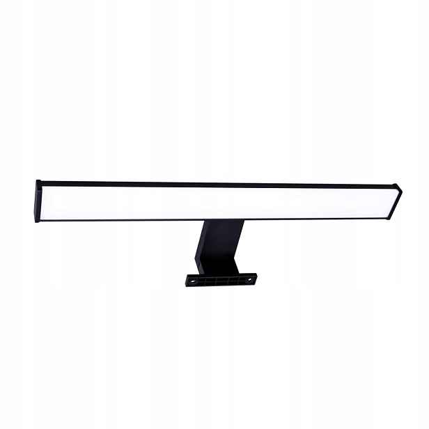 Led koupelnové nástěnné svítidlo nad zrcadlo černé, lineární, 40 cm, IP44 Polux