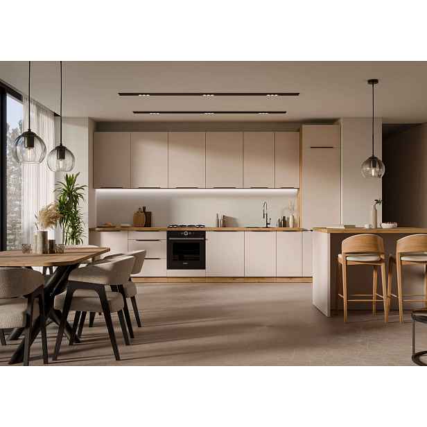 ArtLemp Kuchyňská linka ELOSA | dub artisan/cashmere 390 cm Provedení: s pracovní deskou