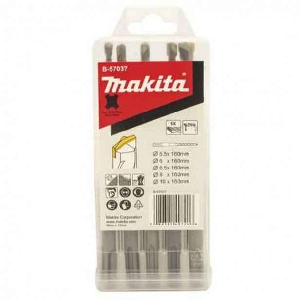 Makita - 5dílná sada vrtáků do zdiva SDS Plus B-57037