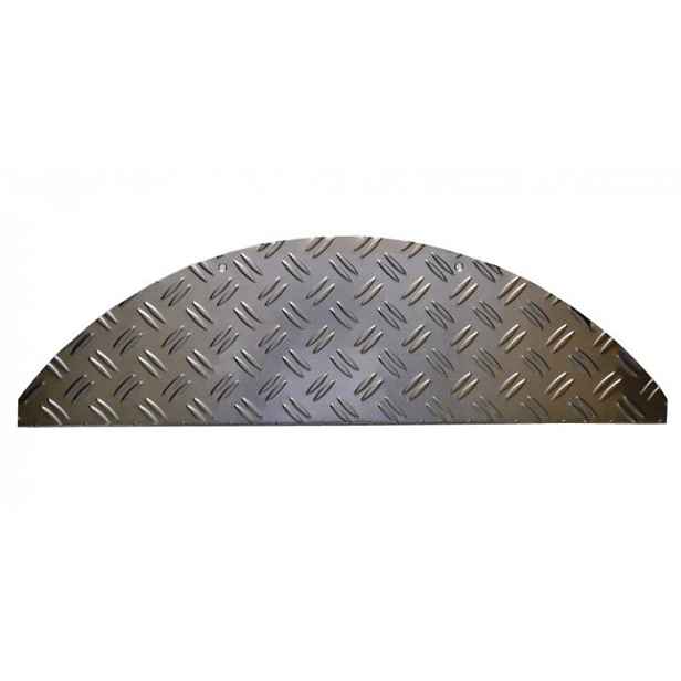 Nášlapy na schody Hliníkový Steeltred - venkovní i vnitřní - 18x60 půlkruh (rozměr včetně ohybu) Hamat