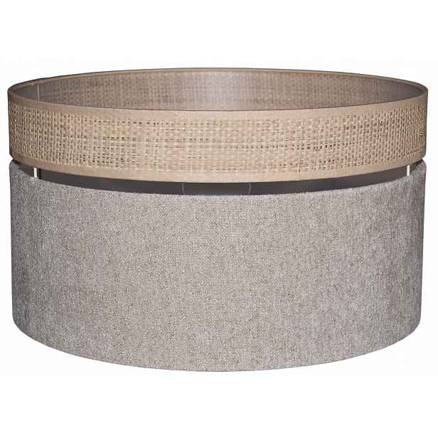 Stínidlo stojací lampy Zwis 40 E27 Béžové Boucle Venosa Rafia Ratan Boho
