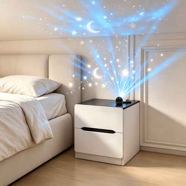 TEMU Projektor hvězdné oblohy měnící 10 , galaktické projekční světlo noční lampa vhodná do ložnic, herních místností, domácích kin a stropních