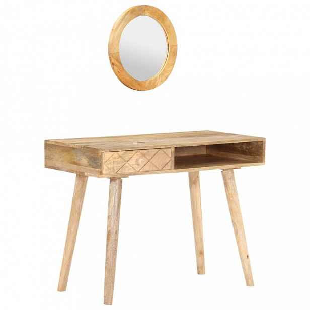 Toaletní stolek se zrcadlem mangovníkové dřevo