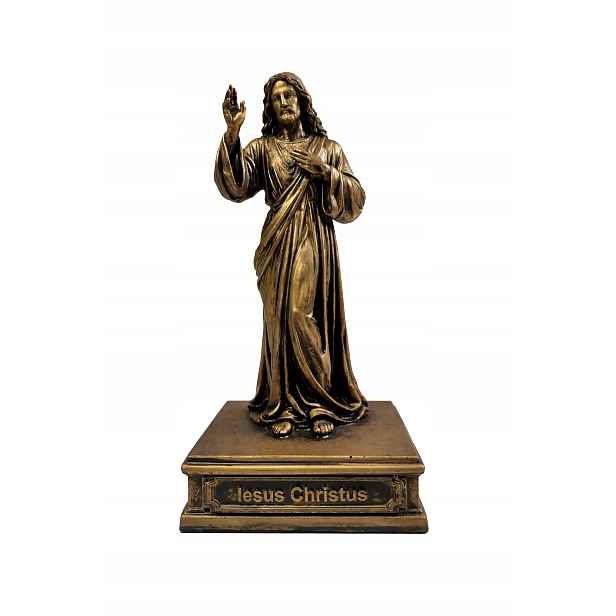 Ježíš Kristus požehnání – bronzová soška z polystonu 24 cm, figurka