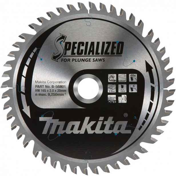Makita - Pilový kotouč na umělý kámen 165x20 mm, 48 zubů B-56801