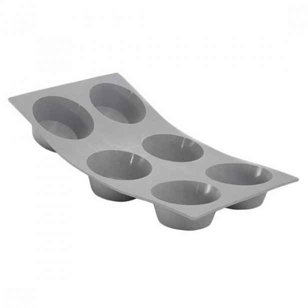Silikonová forma na 6 muffinů, 30 x 17,6 cm - značka "de Buyer".