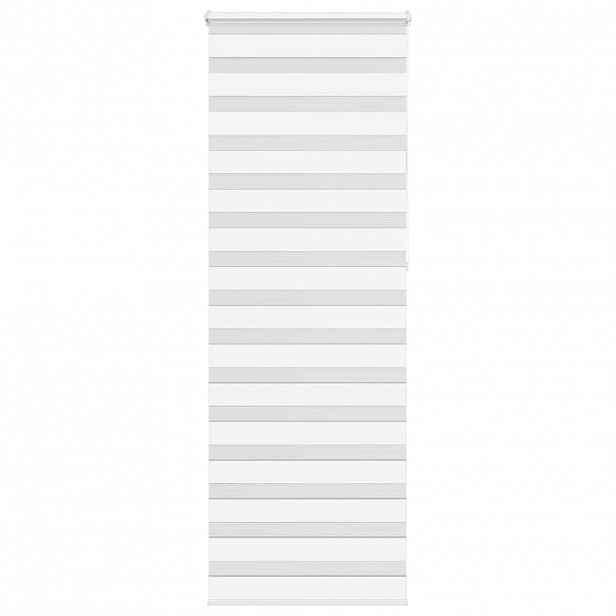 vidaXL Zebra roleta bílá 70x230 cm šířka látky 65,9 cm polyester